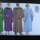 Butterick 3820 Men's Women's Minister Robe Collar Choir Sewing Pattern