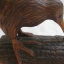 New Zealand Carved Wood Kiwi Wingless Bird Figurine