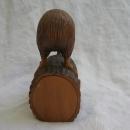 New Zealand Carved Wood Kiwi Wingless Bird Figurine