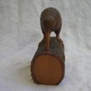 New Zealand Carved Wood Kiwi Wingless Bird Figurine