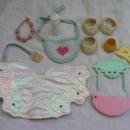Lot of My Little Pony 3 Miniature + Accessories Combs Brushes Hair Clips & More