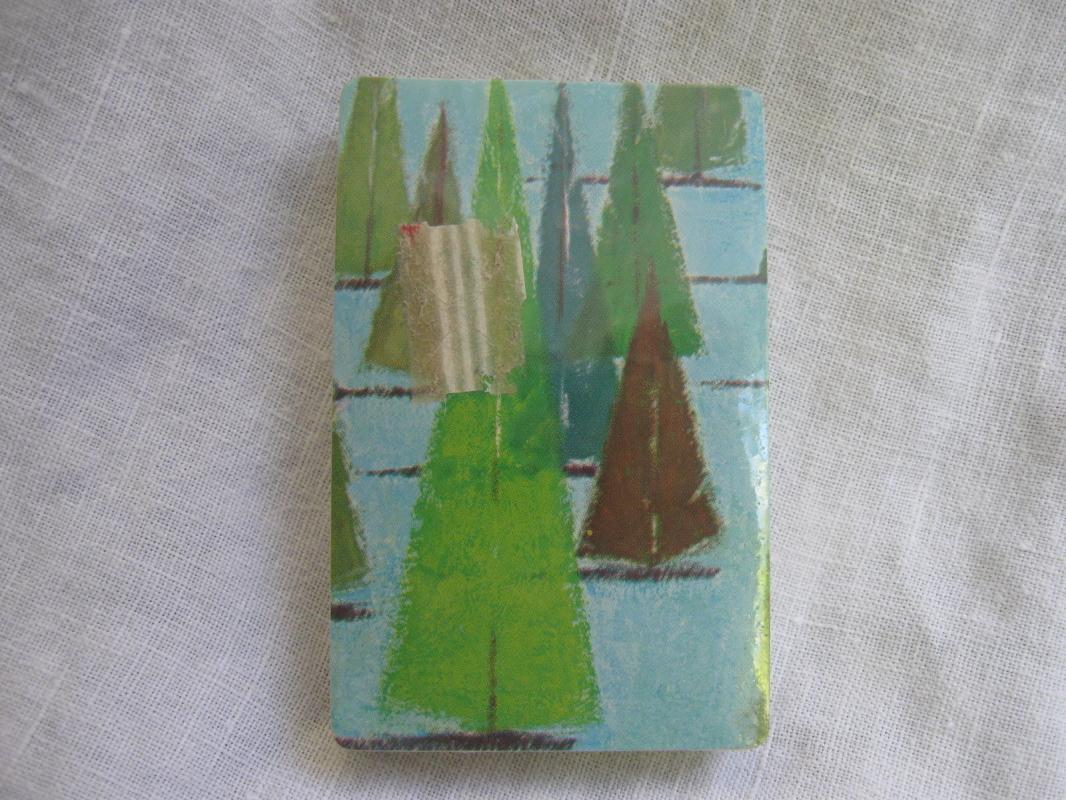 New Sealed Deck Abstract Modern Trees Playing Cards