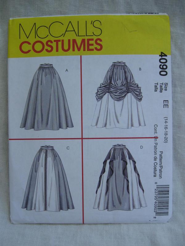New McCalll's 4090 Misses Skirt Italian Renaissance Medieval Juliet Halloween Costume Sewing Pattern Size 16 18 20
