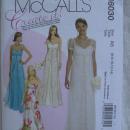 New McCall's M6030 6030 Misses' Floor Length Empire Bridal Evening Prom Dress Sewing Pattern Size 6 8 10 12 14