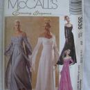 New McCall's 3535 Misses' Floor Length Empire Bridal Evening Elegance Prom Dress Sewing Pattern Size 16 18 20 22