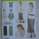 New Simplicity 1920 Women's Skirt, Scarf & Belt Sewing Pattern Size 20W - 28W