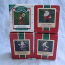 Hallmark Lot Of 4 Santa & Animal Beary Special Jolly Hiker Soft Landing Ornaments