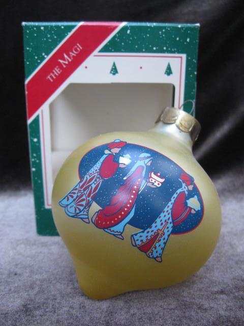 3 Hallmark Religious Ornaments The Magi Three Wise Men Let Us Adore Him Creche 1980's