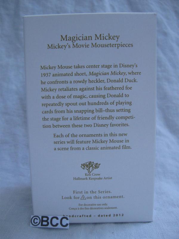 Hallmark 2012 Magician Mickey 1st In Series Christmas Tree Ornament Disney