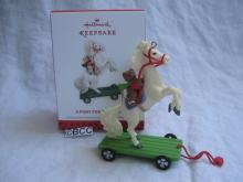 Hallmark 2013 A Pony For Christmas Speicial Premiere Event Limited Quantity Repaint Keepsake Ornament