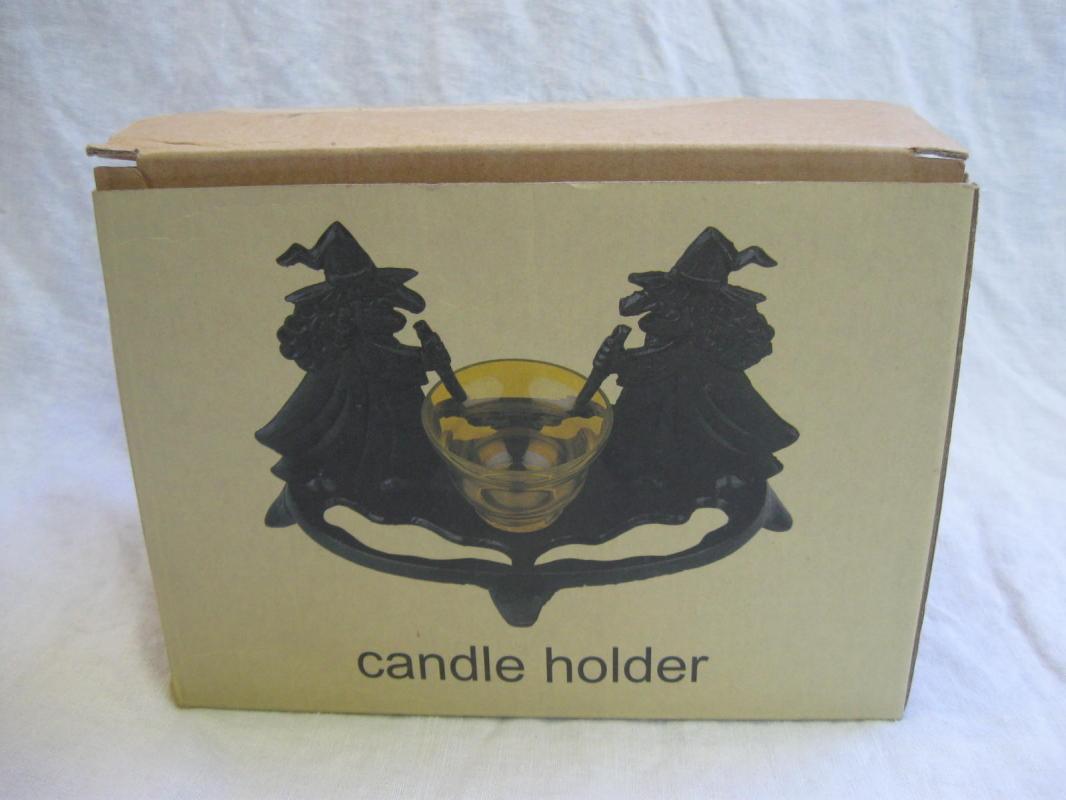 Cast Iron Witches Tea Light Decorative Candle Holder