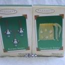 Hallmark 2003 Kitchen Angels & Presents Of Angels Miniature Ornaments Lot of 2