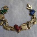 Cooks Sliding Charm Bracelet Oven Mitt Frying Pan Eggs Toaster Utensils Kitchen