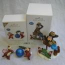 Hallmark 2010 2012 O Christmas Chipmunks Half Off Hijinks Disney Goofy Chip N Dale Ornaments