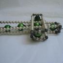 Vintage Mercury Glass Wire Cross Christmas Tree Ornament