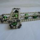 Vintage Mercury Glass Wire Cross Christmas Tree Ornament