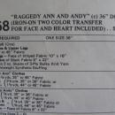 New Vintage McCall''s 4268 Raggedy Ann & Andy 36