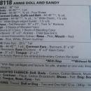 New Vintage McCall''s 8118 Little Orphan Annie & Sandy Dolls 36