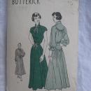 Vintage Butterick 4610 Misses' One Piece Dress Sewing Pattern 1940's 1950's Size 18