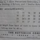 Vintage Butterick 4610 Misses' One Piece Dress Sewing Pattern 1940's 1950's Size 18