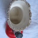 Vintage Toy Soldier Santa Boot Christmas Planter Or Candy Cane Pen Pencil Holder