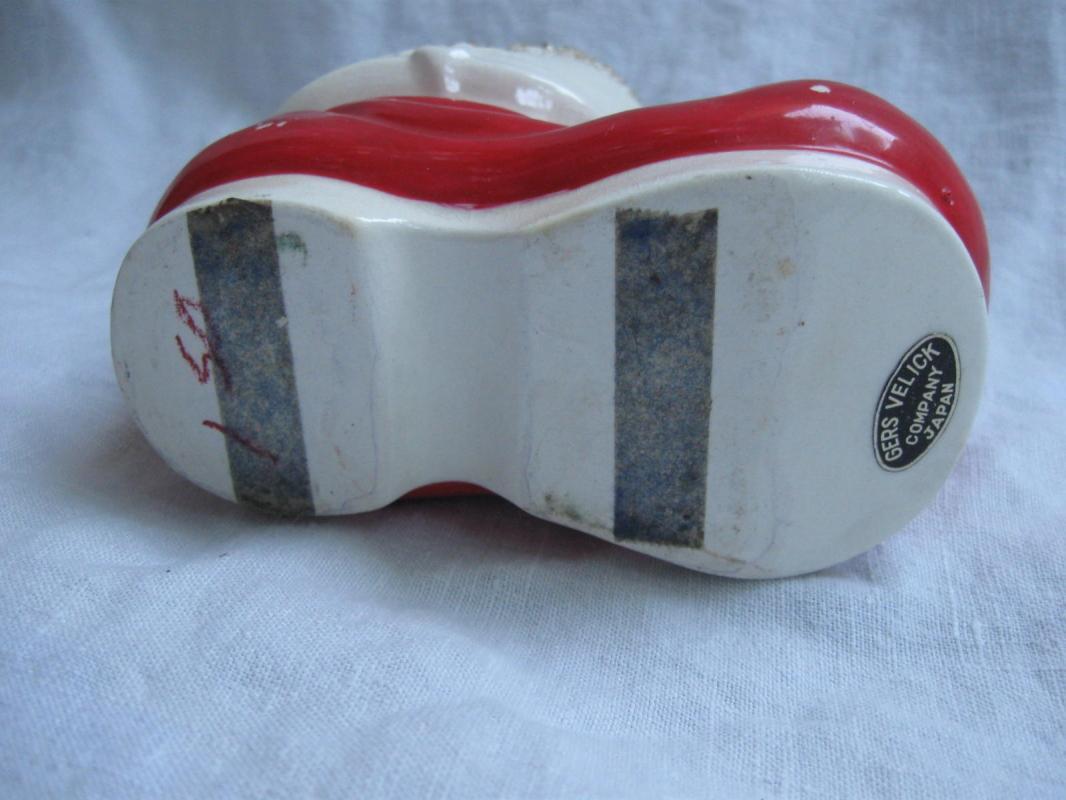 Vintage Toy Soldier Santa Boot Christmas Planter Or Candy Cane Pen Pencil Holder