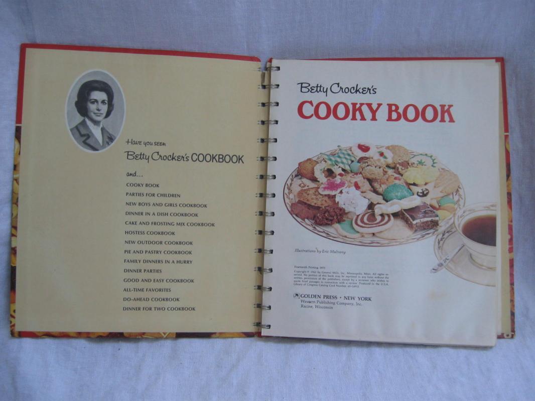 Betty Crocker's Cooky Cookie Book Cookbook Copyright 1963 14th Printing 1973