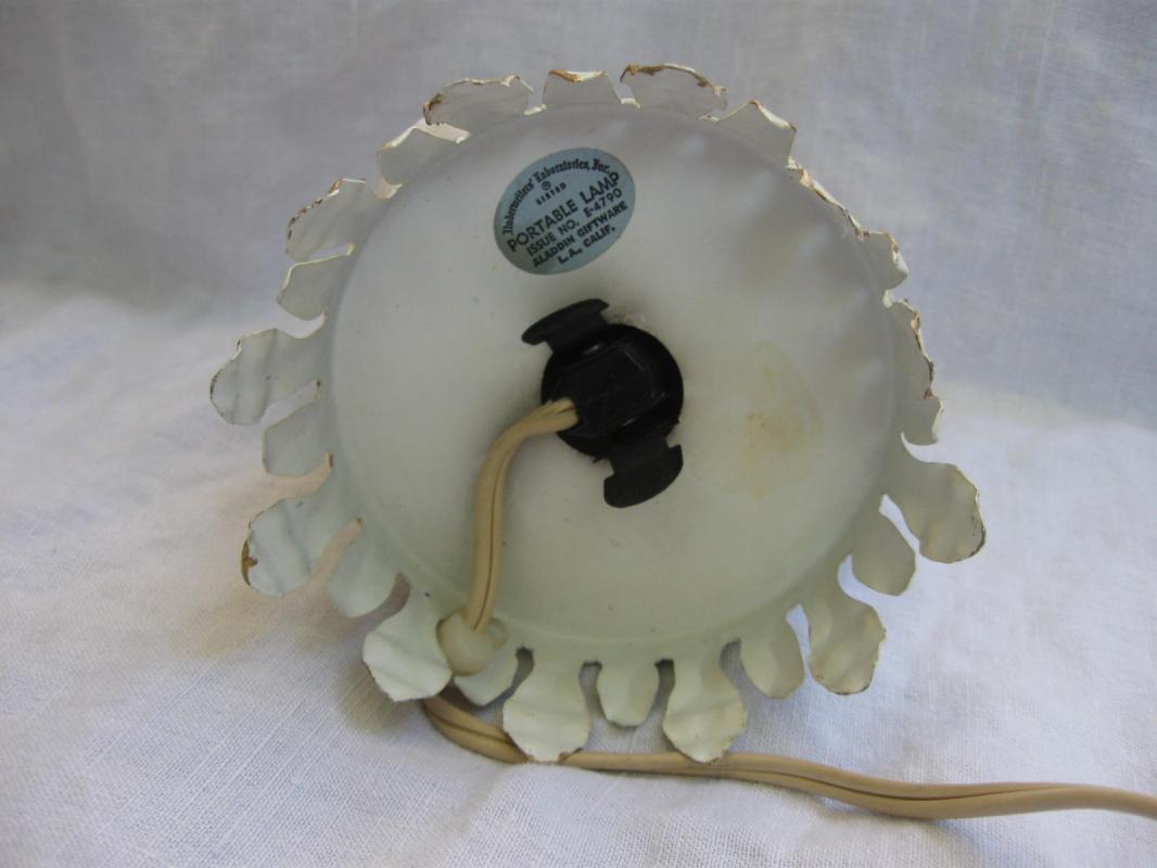 Vintage Ceramic Madonna Night Light Alladin Giftware Lamp
