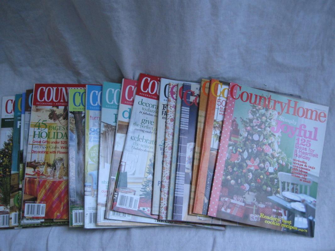 17 Country Home Magazines 2002 - 2008 Holiday Thanksgiving Christmas Halloween