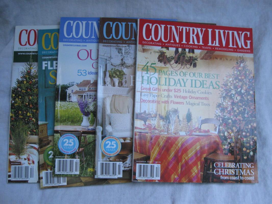 17 Country Home Magazines 2002 - 2008 Holiday Thanksgiving Christmas Halloween