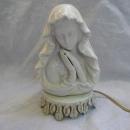 Vintage Ceramic Madonna Night Light Alladin Giftware Lamp