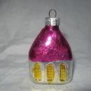Vintage Church Glass Christmas Tree German Ornament