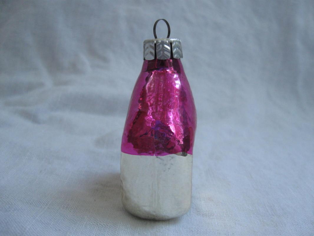 Vintage Church Glass Christmas Tree German Ornament