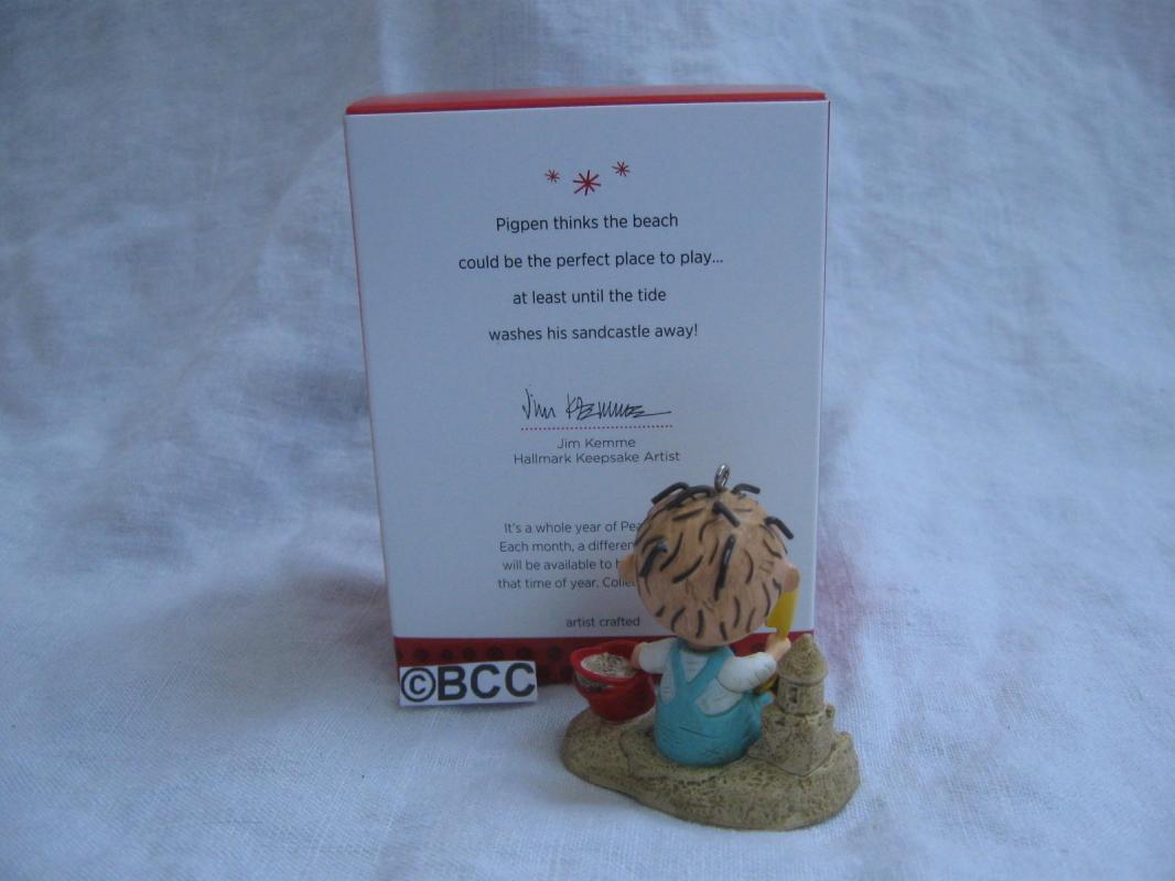 Hallmark 2013 Fun At The Beach Pigpen 1st In Peanuts Series Christmas Keepsake Ornament