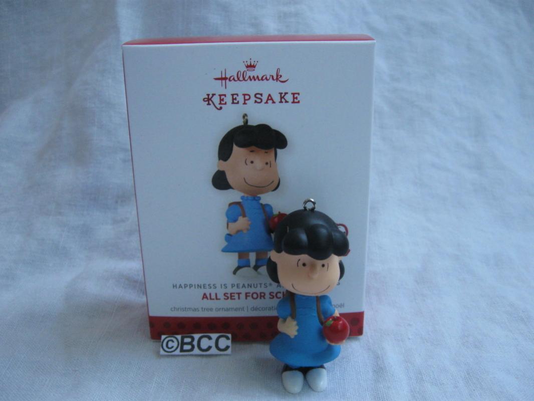 Hallmark 2013 All Set For School Lucy 2nd In Peanuts Series Christmas Keepsake Ornament Exclusive