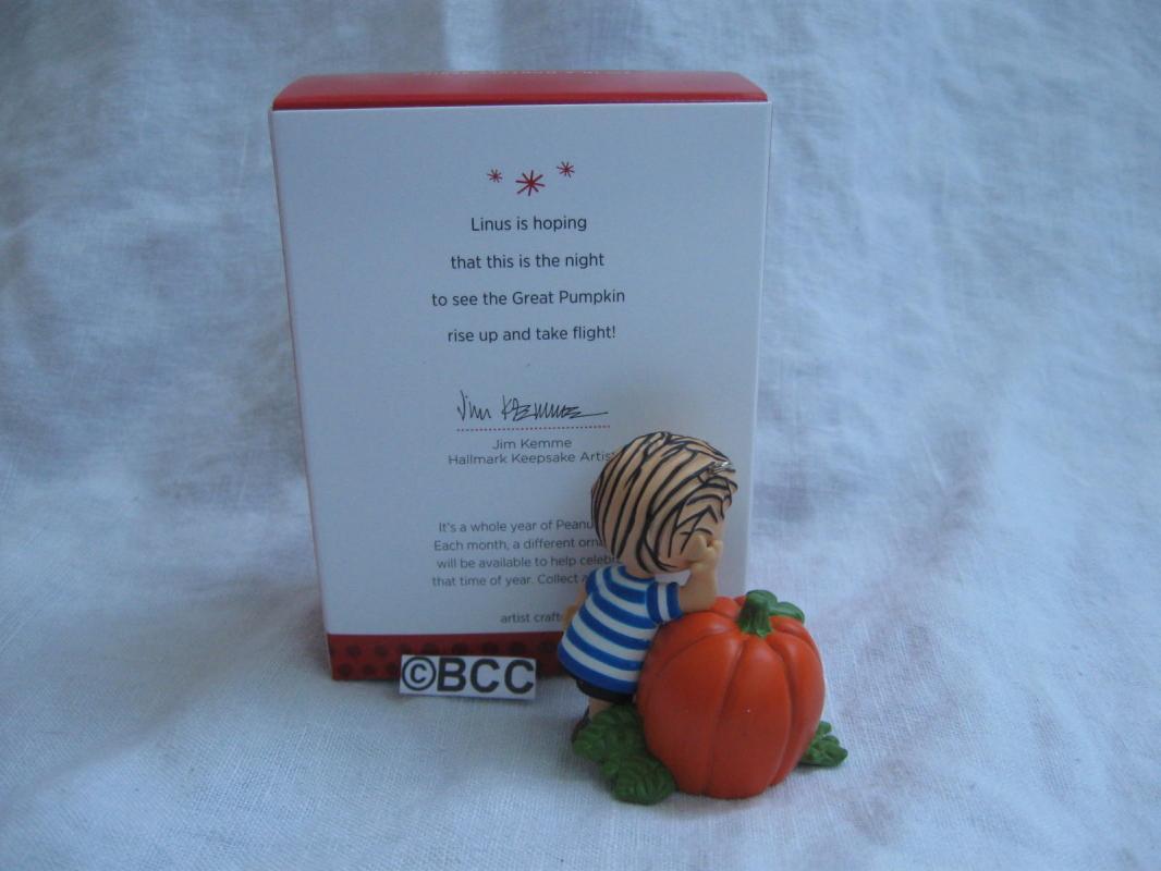 Hallmark 2013 Waiting For The Great Pumpkin Linus 3rd In Peanuts Series Christmas Keepsake Ornament Exclusive