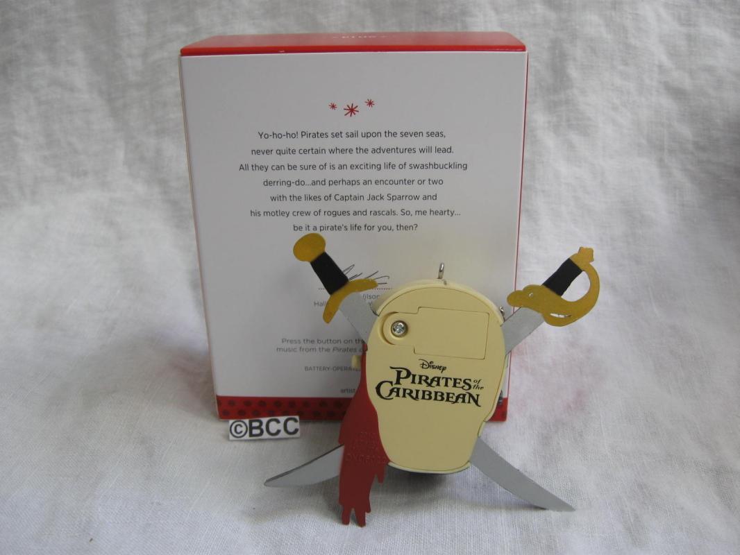 Hallmark 2013 Pirates Of The Caribbean Magic Sound Keepsake Christmas Tree Ornament