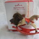 Hallmark 2013 40 Years Of Memories Rocking Horse Gold Crown Exclusive Keepsake Christmas Tree Ornament