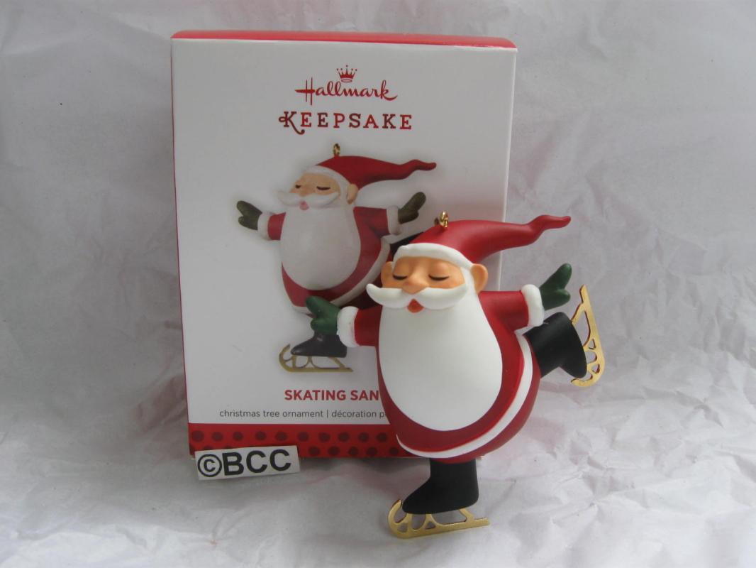 Hallmark 2013 Skating Santa Exclusive VIP Christmas Tree Ornament