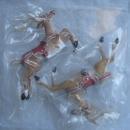 Hallmark 2005 Santa's Midnight Ride Ready For Flight Set of 2 Keepsake Christmas Tree Ornaments