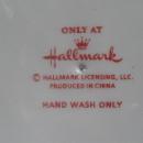 Hallmark 2013 White Pedestal Snowflake Design Ceramic Cake Plate
