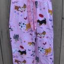 Nick & Nora Pink Puppy Dog Kitty Pajama PJ's Bottoms Size S