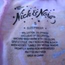 Nick & Nora Pink Puppy Dog Kitty Pajama PJ's Bottoms Size S