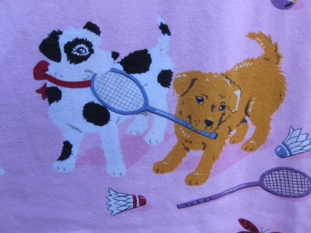 Nick & Nora Pink Puppy Dog Kitty Pajama PJ's Bottoms Size S