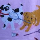 Nick & Nora Pink Puppy Dog Kitty Pajama PJ's Bottoms Size S