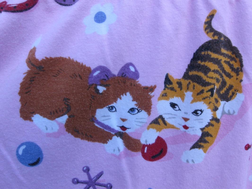 Nick & Nora Pink Puppy Dog Kitty Pajama PJ's Bottoms Size S
