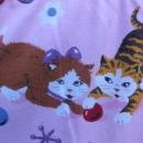 Nick & Nora Pink Puppy Dog Kitty Pajama PJ's Bottoms Size S