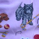 Nick & Nora Pink Puppy Dog Kitty Pajama PJ's Bottoms Size S