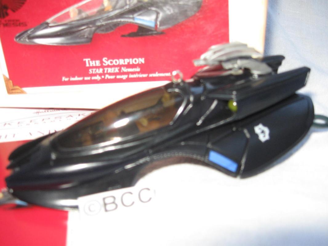 Hallmark 2003 The Scorpion Star Trek Nemesis Magic Light Christmas Tree Ornament