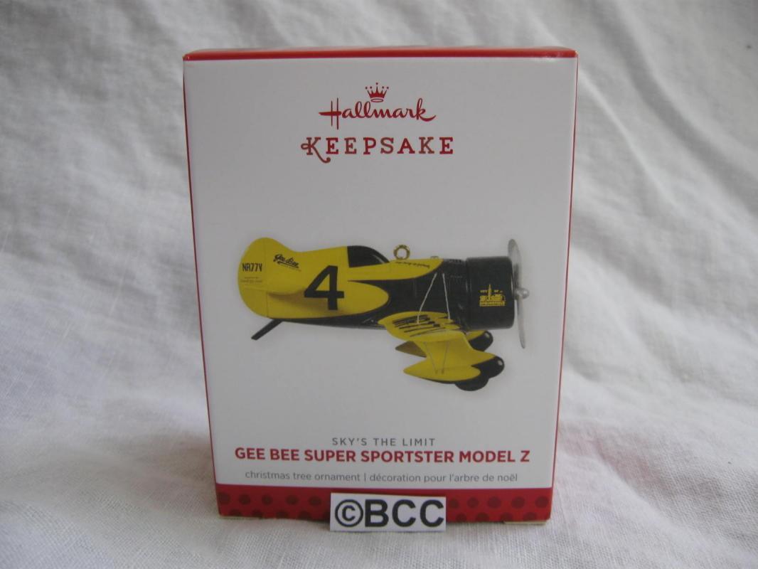 Hallmark 2013 Gee Bee Super Sportster Model Z #17 Sky's The Limit Ornament Airplane